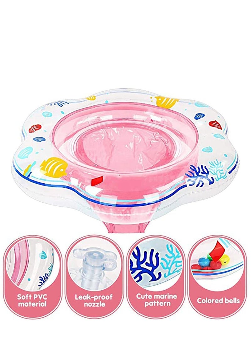 Y&D Baby Swimming Ring Float, Inflatable Swim with Seat Soft PVC for Infant/Toddler 6-36 Months, Leak-Proof Pool Kids Paddling  - Image 5