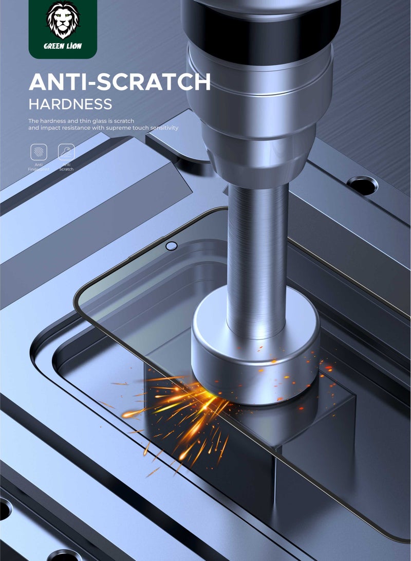 GREEN LION iPhone 15 Pro Max Screen Protector 3D PV-Pet Pro Full Curved Privacy Glass / Anti Scratch / Anti Fingerprint / Bubble Free / Grease Resistance / Crystal Clear / Highly Responsive - Black - Image 5