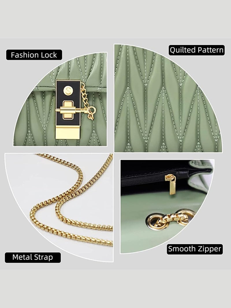 Like Style PU Women's Sling Bag With Quilted Detail - Image 3