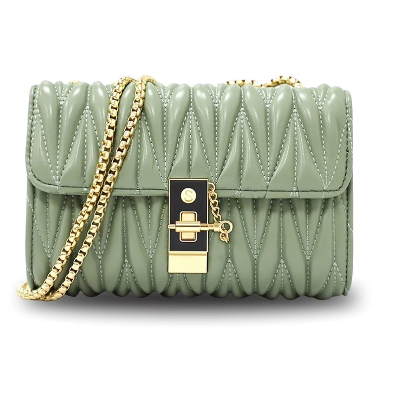 Like Style PU Women's Sling Bag With Quilted Detail - Image 1