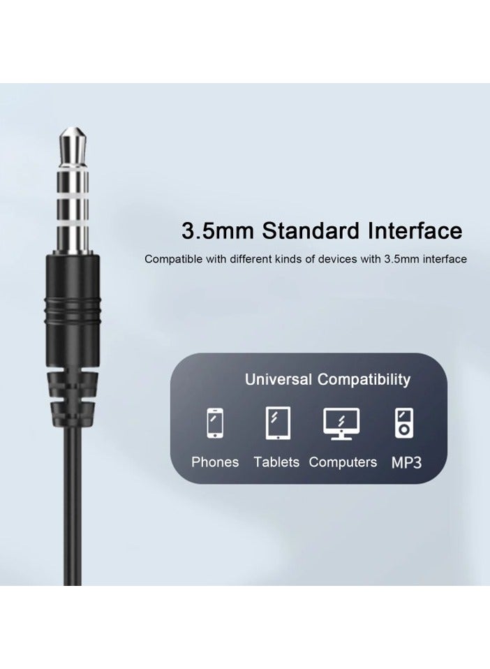 REMAX RW-105 Wired Earphone Stereo Sound Earbuds, In-Ear Headset for Phone Call Music Headphones with Microphone 3.5mm Plug, 1.2 Meters Cable, Comfortable to Wear, Compatible with Desktop Computer Phone - Image 3