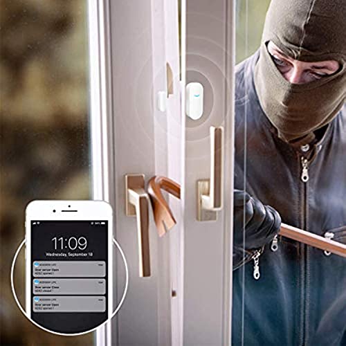 SENCKIT WiFi Door and Window Sensors,Tuya Smart Alarm with Free Notification APP Control Home Security Alarm System, No Hub Required,Compatible with Alexa, Google Home (1-Pack) - Image 3