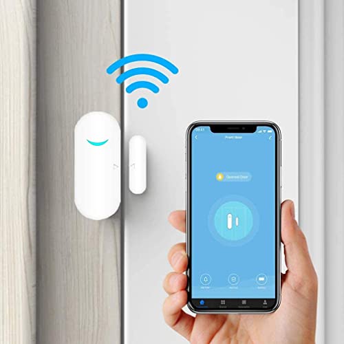 SENCKIT WiFi Door and Window Sensors,Tuya Smart Alarm with Free Notification APP Control Home Security Alarm System, No Hub Required,Compatible with Alexa, Google Home (1-Pack) - Image 5