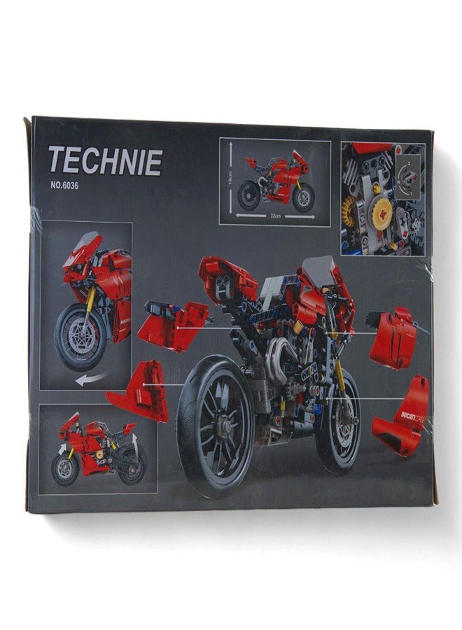 Technic Motorbike Ducati Panigale V4 R Building Blocks 646 Pieces - 6036 - Image 2