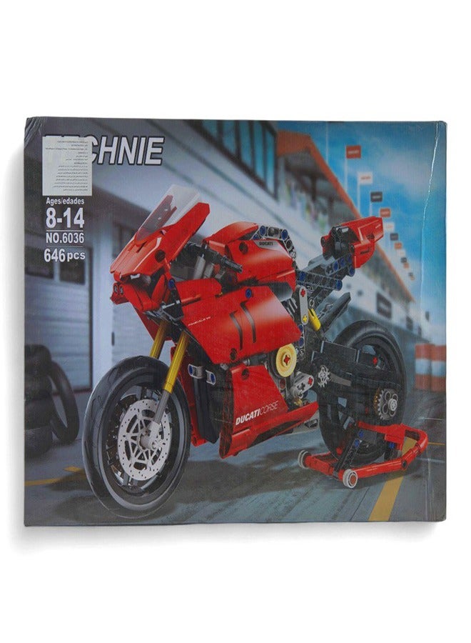 Technic Motorbike Ducati Panigale V4 R Building Blocks 646 Pieces - 6036 - Image 1