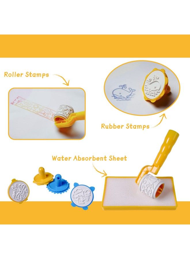 bemece Large Water Doodle Mat 40X32Aqua Painting Drawing Mat Mess Free Learning Toy Matearly Education Gifts For Kids Childrentoddlers Aged 3 4 5 6 7 Years Old - Image 5