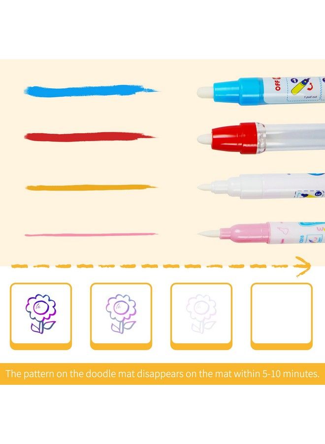 bemece Large Water Doodle Mat 40X32Aqua Painting Drawing Mat Mess Free Learning Toy Matearly Education Gifts For Kids Childrentoddlers Aged 3 4 5 6 7 Years Old - Image 4