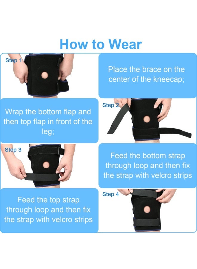 Nvorliy Plus Size Knee Brace 3XL/4XL - Open-Patella Stabilizer for Arthritis, ACL, Meniscus Tear & Post-Surgery Recovery - Breathable Neoprene Support for Men & Women - Image 5