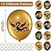 Zomiboo 50 Pieces Dragon Theme Party Supplies Dragon Theme Party Balloons Black Gold Birthday Decoration Picks for Fantasy Supplies 12 Inches - Image 4