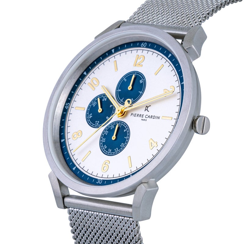 PIERRE CARDIN CPI.2032 MEN'S TIMEPIECE - ELEGANT SILVER STAINLESS STEEL WATCH - Image 2