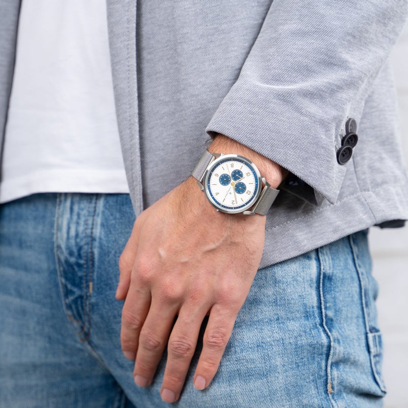 PIERRE CARDIN CPI.2032 MEN'S TIMEPIECE - ELEGANT SILVER STAINLESS STEEL WATCH - Image 5