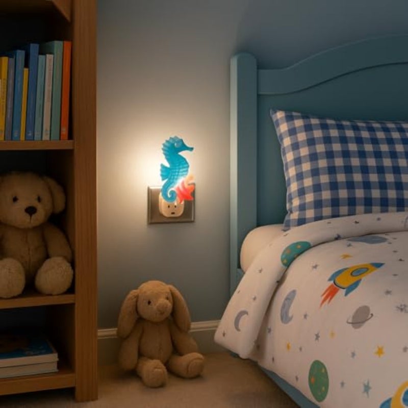 LED Lamp with Starfish Spring Summer Decoration Night Light with Swivel Plug - Image 3