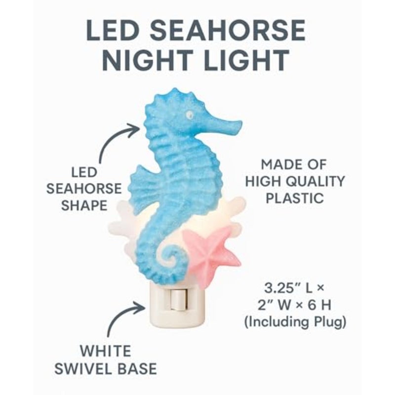 LED Lamp with Starfish Spring Summer Decoration Night Light with Swivel Plug - Image 2