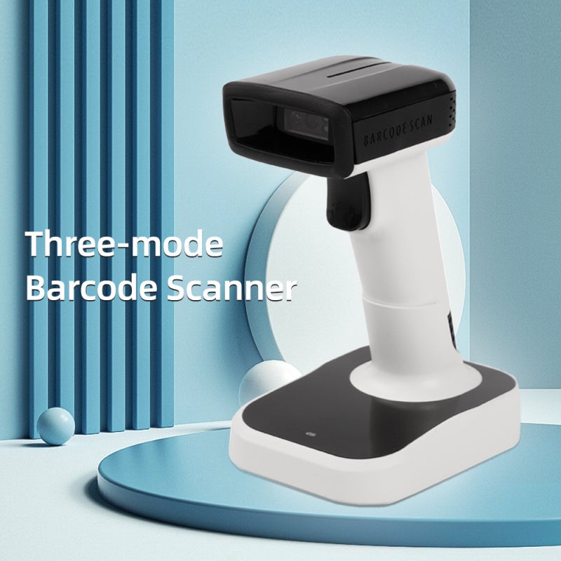 ماسح رموز الشريط المحمول: ماسح محمول بخطوط سهلة الاستخدام وربط ثلاثي الأنماط ومسح سريع - تأكيد الاهتزاز لمسح مخزون المراكز التجارية والمستودعات - Image 5