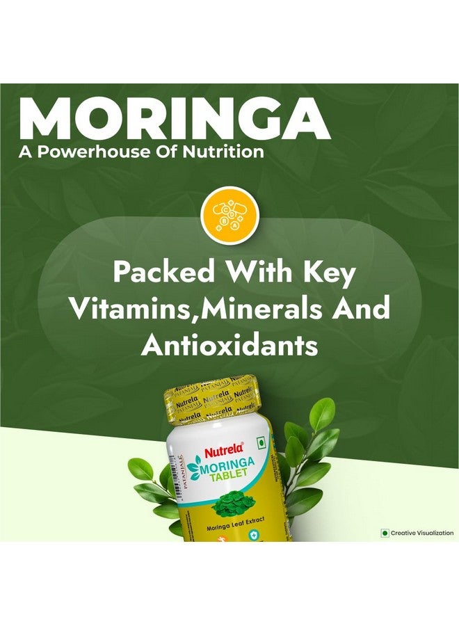 NUTRELA 1000 mg Moringa - 60 Tablets | Support in Immunity, Digestion & Energy, Good for Hair and Skin - Image 4