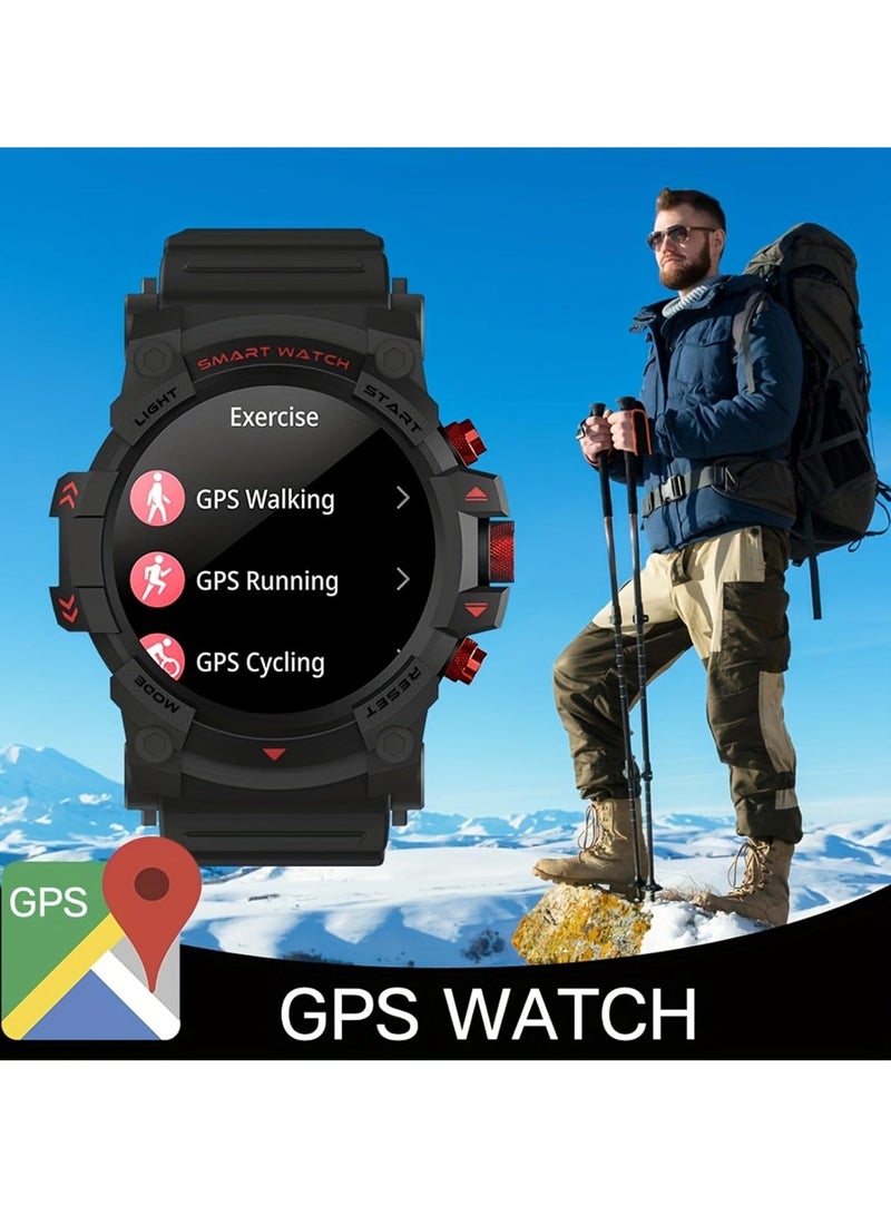 PEJE 1.39” Watch For Men,Smart Watch For Men with GPS,1ATM Waterproof Bluetooth calling Smart Watch,120+ Sport Modes, with SpO2/Heart Rate/Sleep Monitor,Smartwatch Compatible Android iOS (Black) - Image 4