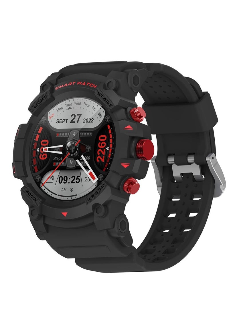 PEJE 1.39” Watch For Men,Smart Watch For Men with GPS,1ATM Waterproof Bluetooth calling Smart Watch,120+ Sport Modes, with SpO2/Heart Rate/Sleep Monitor,Smartwatch Compatible Android iOS (Black) - Image 1