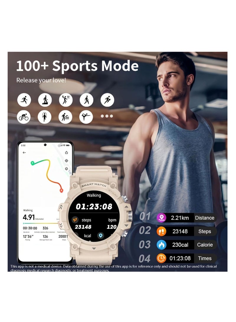 PEJE 1.39” Watch For Men,Smart Watch For Men with GPS,1ATM Waterproof Bluetooth calling Smart Watch,120+ Sport Modes, with SpO2/Heart Rate/Sleep Monitor,Smartwatch Compatible Android iOS (Black) - Image 5