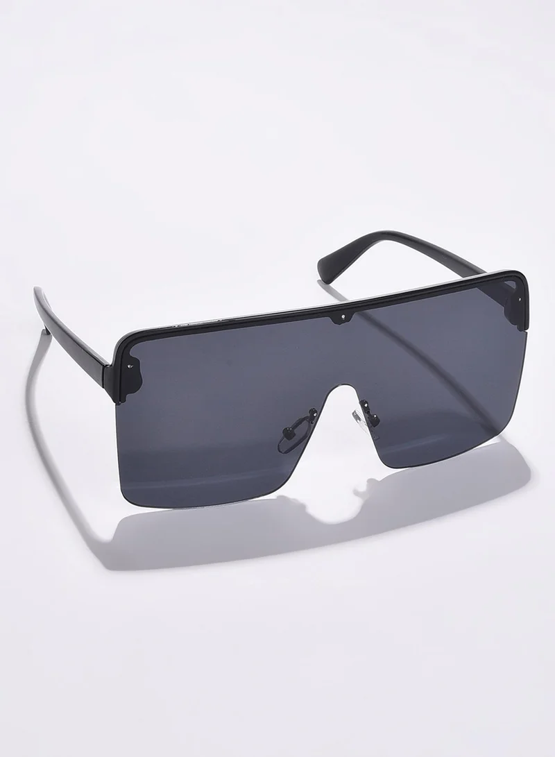 Haute Sauce Black Lens Black Oversized Sunglasses