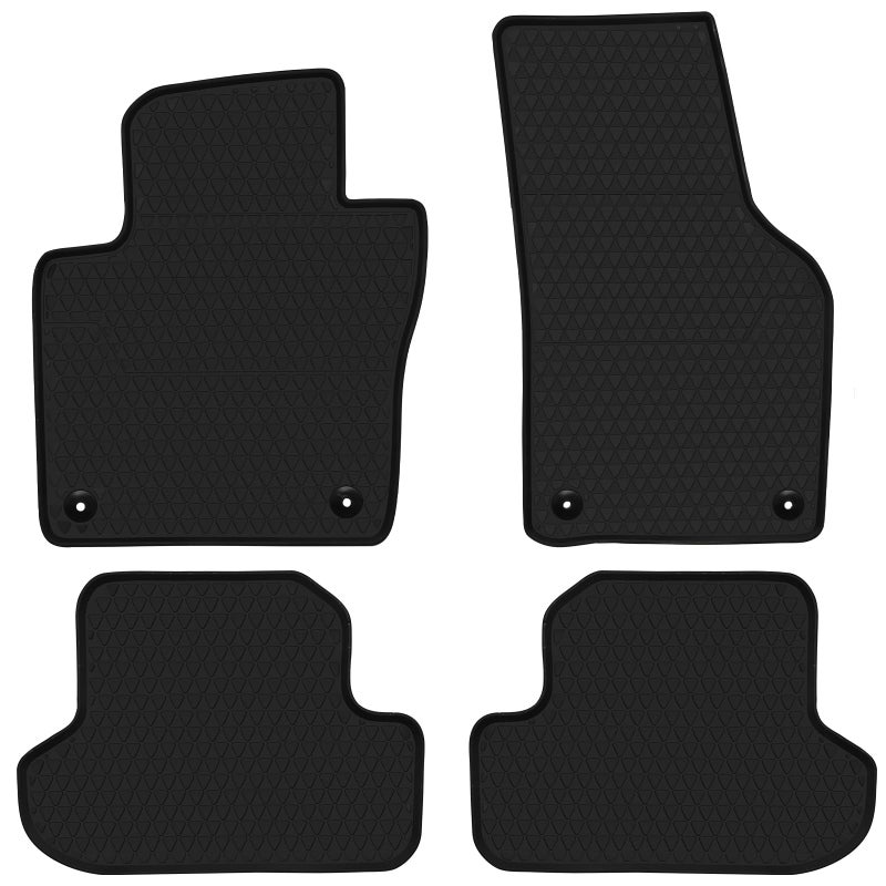 Matericuo Car Floor Mats Custom Fit for Volkswagen VW Beetle 2012-2019 Black Rubber Auto Liner Mats All Weather Protection Heavy Duty Odorless - Image 1