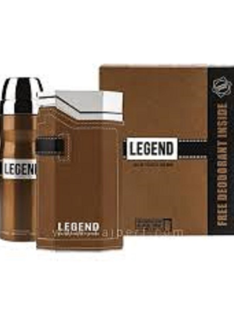 emper Legend Pour Homme EDT 100ml &Deo Spray - Image 2
