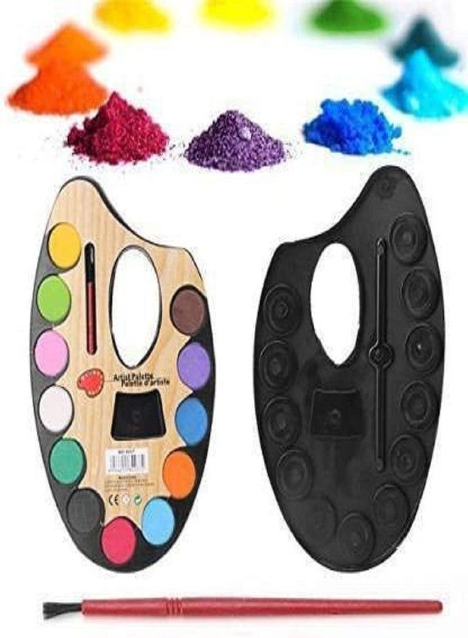 KIVYA Kid's Non-Toxic Sketch Painting Watercolor Set with Paint Brush in Bulk (Multi) -Pack of 24 - Image 3