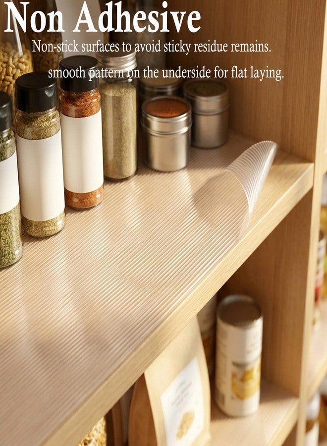 GMCOZY Shelf Liners for Kitchen Cabinets 11 Inch Wide X 20 Ft Non Adhesive Cabinet Drawer Liners Non Slip Clear Waterproof Closet Wire Pantry Shelves Liner Fridge Cupboard Mat for Kitchen Bathroom - Image 4