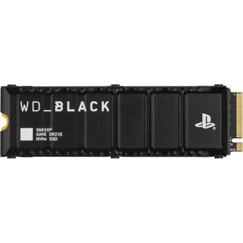2 تيرابايت SN850P NVMe M.2 SSD توسيع تخزين مرخص رسميًا لوحدات تحكم PS5، حتى 7، 300 ميجابايت/ثانية، مع مبدد حراري - WDBBYV0020BNC-WRSN - Image 1