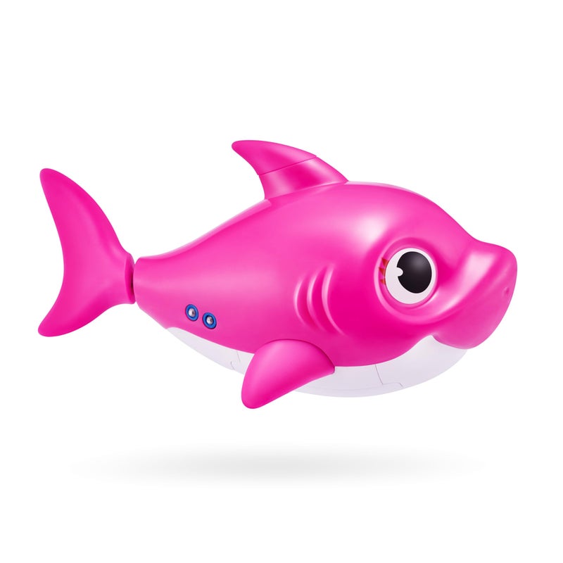 Robo Alive Junior Baby Shark New Silicon Fins Version Singing and Swimming Mommy Shark (Pink) by ZURU - Image 3