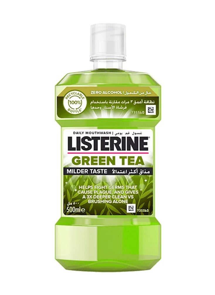 Listerine Green Tea Mouthwash-500ml  - Image 1