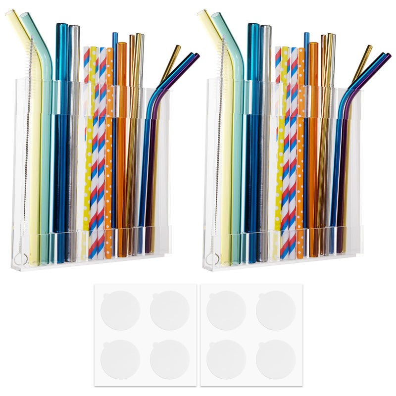 Enjunway Acrylic Straw Holder 2Pack - Image 1