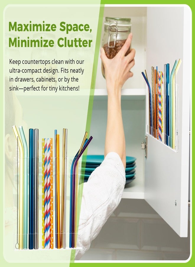Enjunway Acrylic Straw Holder 2Pack - Image 3