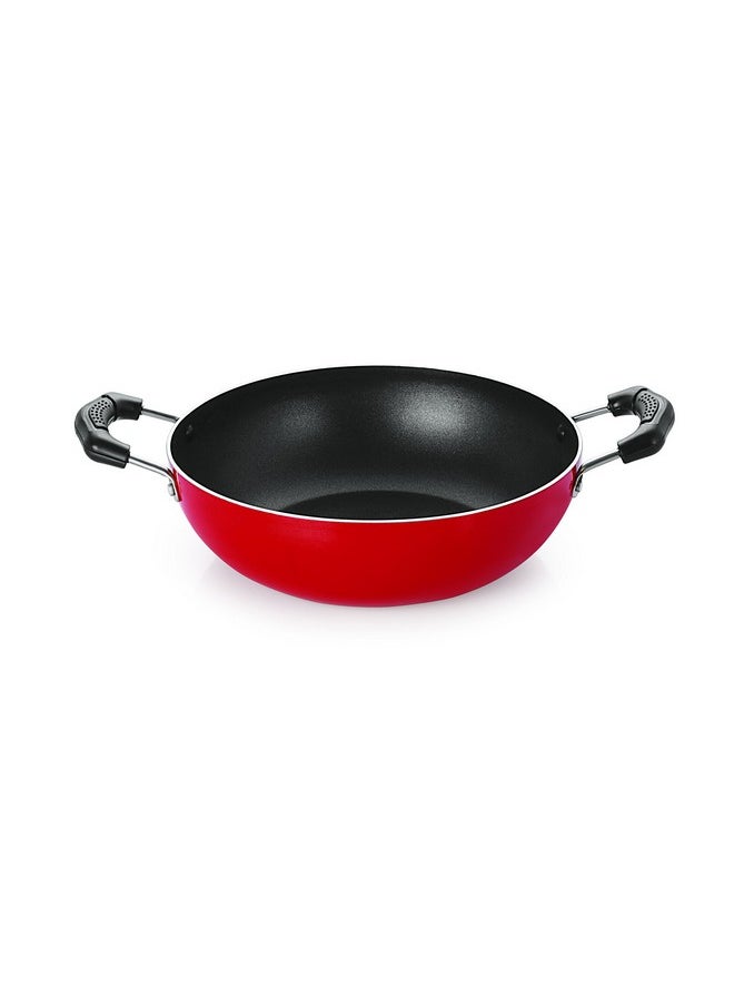 Nirlon Cooking Non-Stick Round Bottom Deep-Stir Kadai Wok Pans (25cm/2.5 litres) & Free Spoon - pzsku/Z81492C04E488DBC020CAZ/45/_/1740119008/b795f206-9780-41c2-b44c-364a42c07780