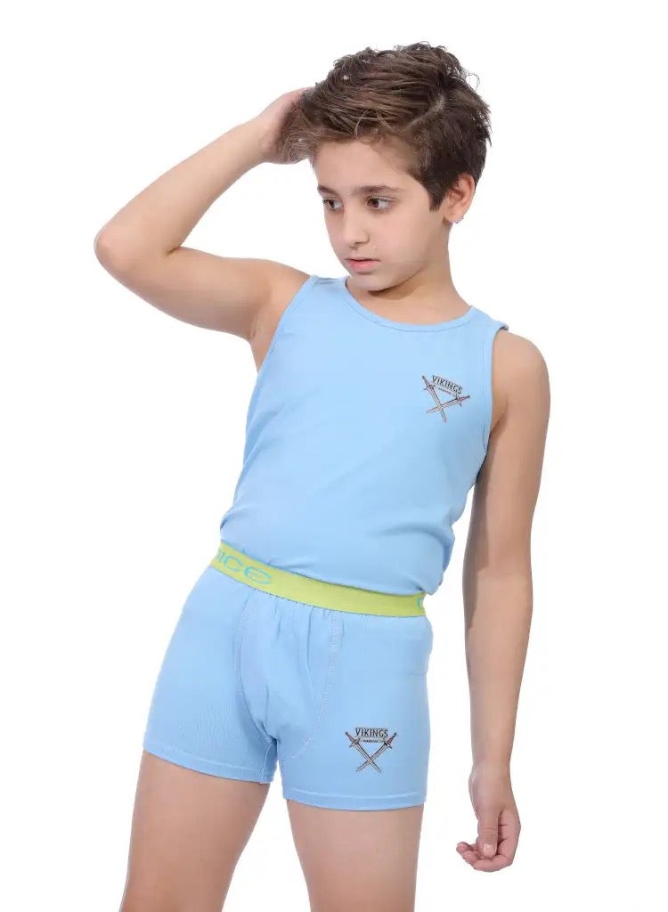 DICE Boys Underwear Set (Cut Shirt & Boxer) Printed  - Image 1