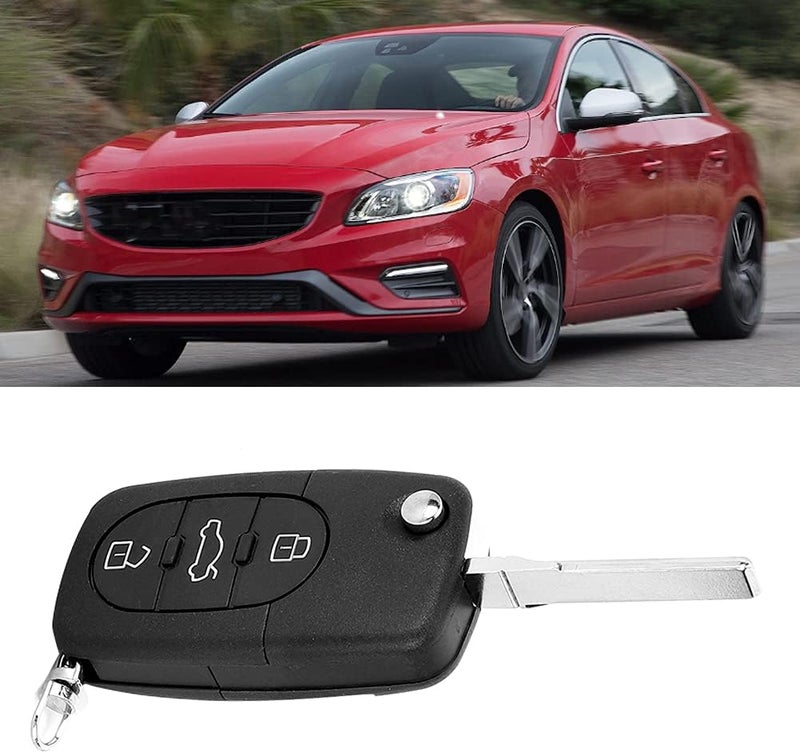 Car Key Fob Protective Case, ABS 3 Button Cover, Black for S60 S80 V70 XC70 XC90 - Durable Material, Easy Installation, Vehicle Accessory - Image 4
