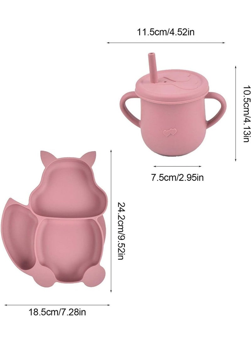 شيكو طقم طعام الطفل المتكامل 9 قطع من شيكو (Chicco) - طبق شفط، وعاء، كوب بمصاصة، ومريلة وأدوات - لتشجيع الرضاعة الذاتية - Image 2