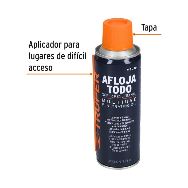 TRUPER Oil-seize aerosol 235ml - Image 2