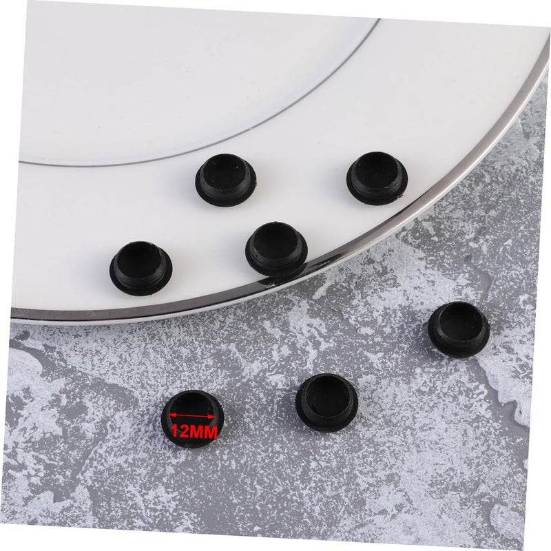 50pcs Hinge Screw Covers Decorative Screw Caps for Cabinet Doors and Easy Installation Black Covers for Furniture - Image 5