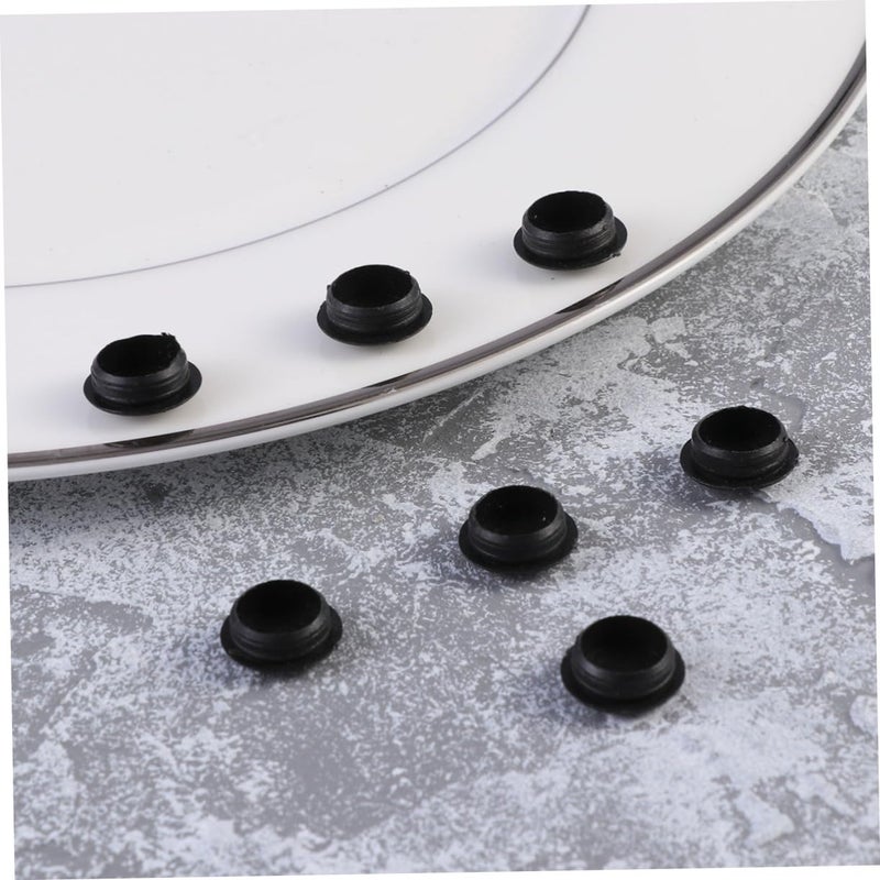 50pcs Hinge Screw Covers Decorative Screw Caps for Cabinet Doors and Easy Installation Black Covers for Furniture - Image 2