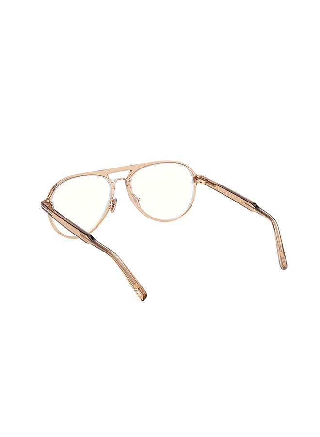 TOM FORD إطارات نظارات الطيار للرجال بني فاتح لامع TOMFORD FT5981-B04557 57 مم - Image 3