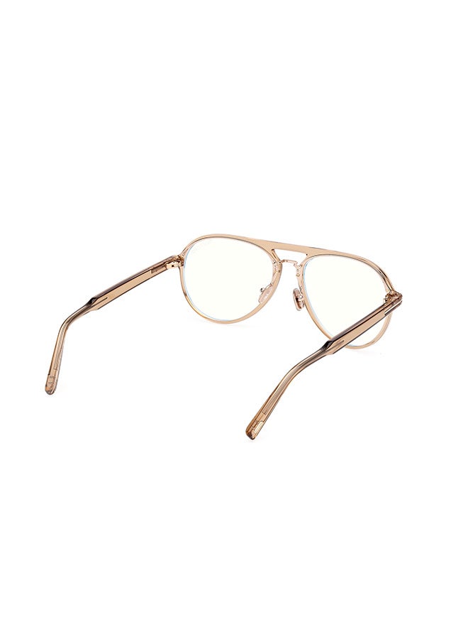 TOM FORD إطارات نظارات الطيار للرجال بني فاتح لامع TOMFORD FT5981-B04557 57 مم - Image 5