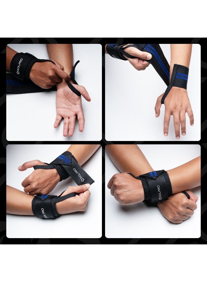 SOLPRO Savage Weight Lifting Wrist Support | Advanced Wrist Support for Powerlifting & Strength Training (Black/Orange) - Image 5
