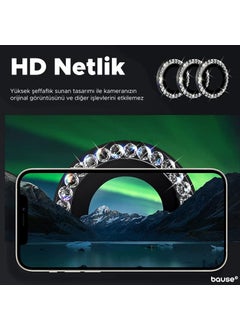 Arazon Apple iPhone 11/12/12 Mini Stone Camera Lens Protector Framed Protector  - Image 2