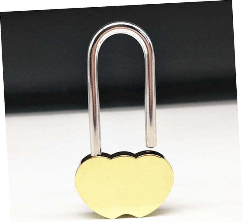Mikikit Heart Shaped Couples Padlock Outdoor Weatherproof Love Lock - Image 5