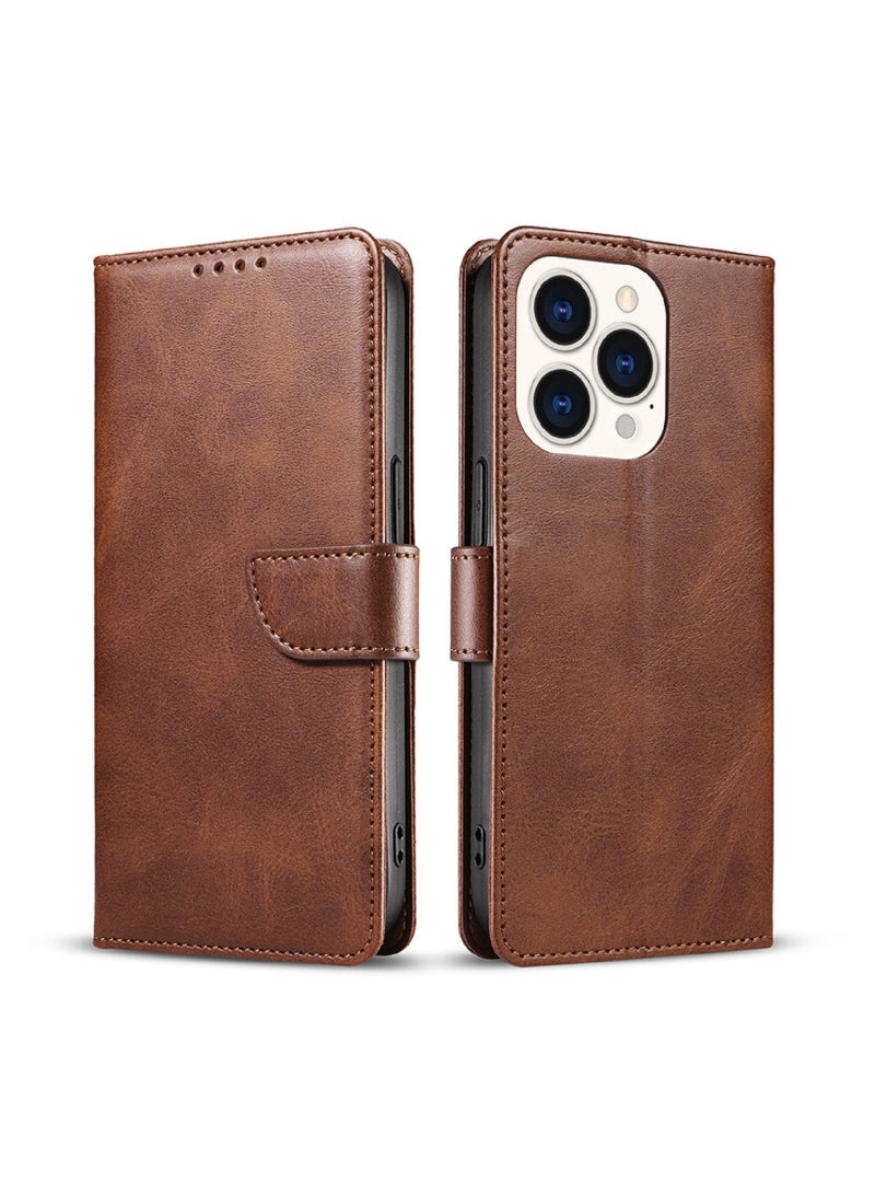 Loquat Suitable For iPhone Clamshell Type Solid Color Phone Case - Image 1