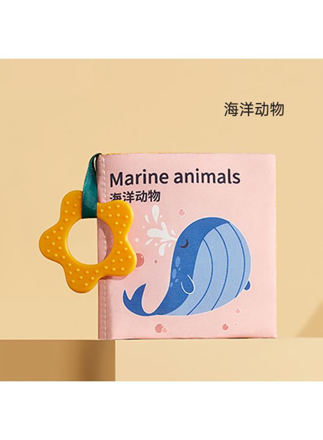 Cloth Book Early Education Baby Tear Not Rotten Bite Three-dimensional Tail Hand Tear Book 6 2 Months Baby Cognitive Educational Toys
