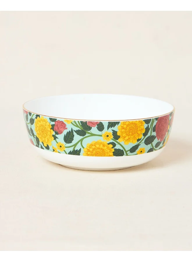 Chumbak Rani Bagh Serving Bowl, 8" Dia | Palace Memoirs