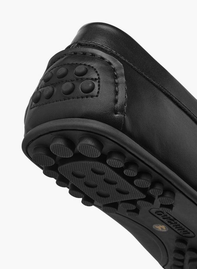 DUCHINI Men's Monogram Print Slip-On Loafers - Image 5