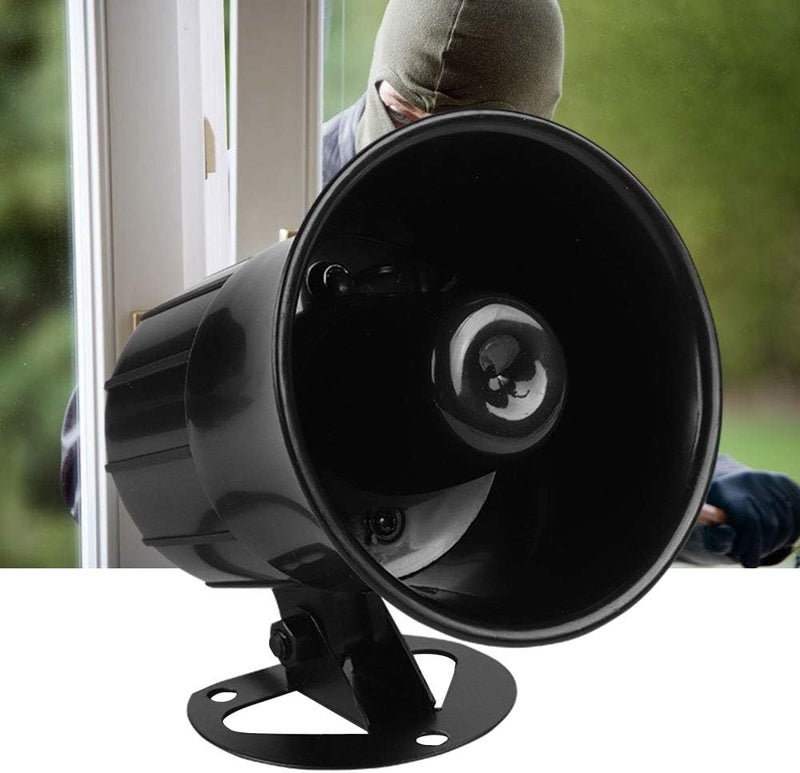 klarako 110dB DC 12V Wired Loud Horn Alarm Siren Speaker Portable 15W / 20W Wired Antitheft Loudspeaker Alarm Siren Speaker for Home Security Protection System - Image 2