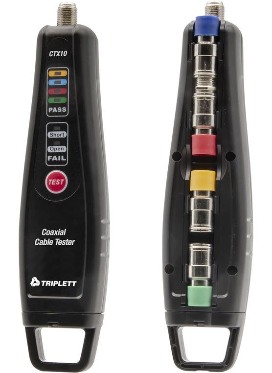 Triplett CTX10 Coaxial Cable Tester  Designed to Test The Connection of FType Coaxial Cable